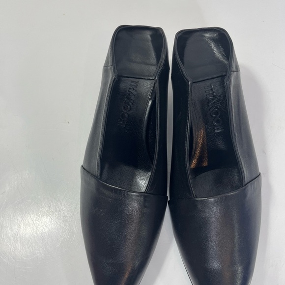 Thakoon Portuguese Elegant Black Kitten Heel Mules, NWOB, size 39/8 - Picture 10 of 13